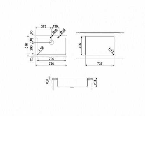 Кухонная мойка SMEG VR12S70RS