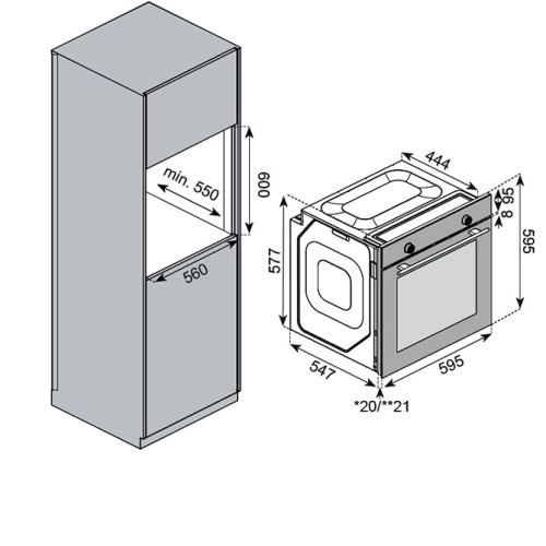 Духовой шкаф KUPPERSBERG HF 610 GR