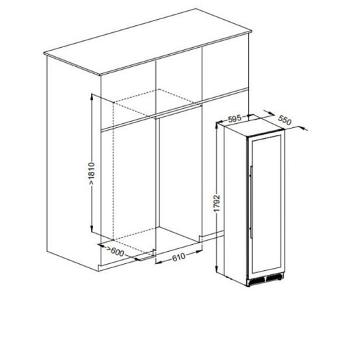 Винный шкаф MEYVEL MV110-KST2 (Slim)