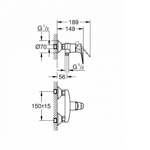 Смеситель GROHE BauFlow 23632000