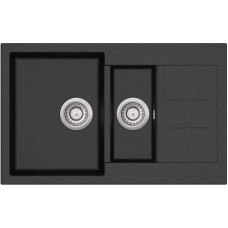 Кухонная мойка AQUASANITA Tesa SQT151AW (black metallic 601)