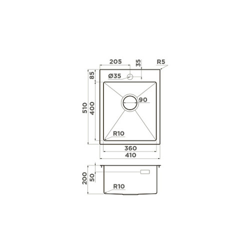 Кухонная мойка OMOIKIRI Akisame 41-GB (4997011)