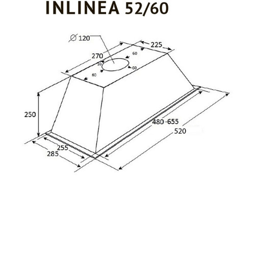 Вытяжка KUPPERSBERG INLINEA 60 X