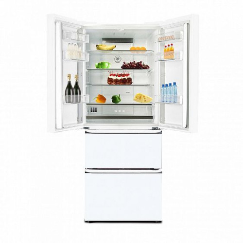 Холодильник TESLER RFD-361I WHITE GLASS