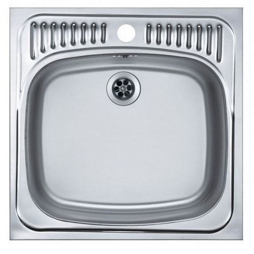 Кухонная мойка ALVEUS Basic 130 NAT-60 465X465 (в комплекте с сифоном)