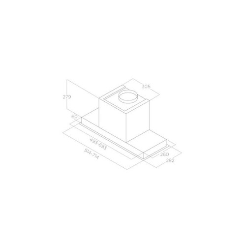 Вытяжка ELICA HIDDEN ADVANCE BL MAT/A/52