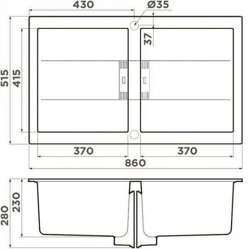 Кухонная мойка OMOIKIRI Banzen 86-2-GR Artceramic/leningrad grey (4993318)