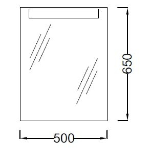 Зеркало JACOB DELAFON Presquile EB1107-NF 50х65 см