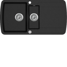 Кухонная мойка AQUASANITA Lira SQL151AW (black metallic 601)