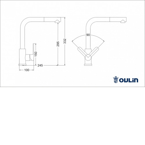 Смеситель OULIN OL-8607S