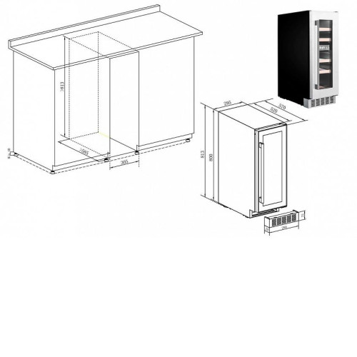 Винный шкаф TEMPTECH OX30DX