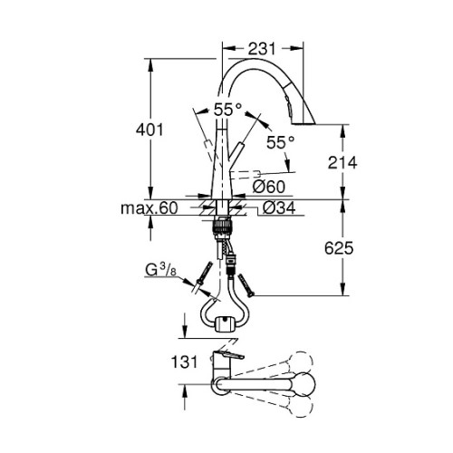 Смеситель GROHE Zedra 32294002