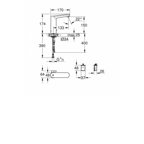 Смеситель GROHE Eurosmart New хром 33281003