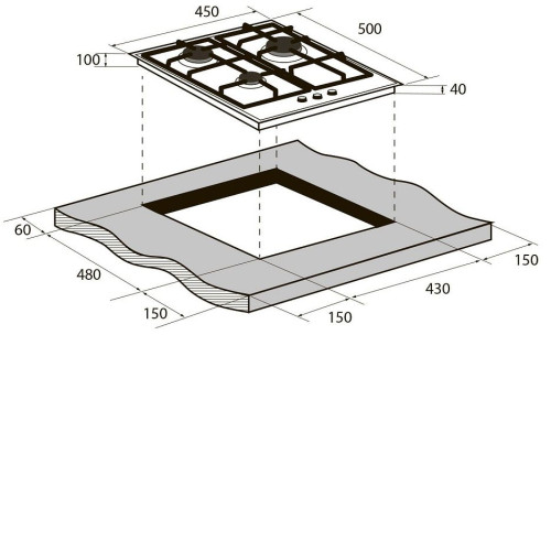 Варочная поверхность ZUGEL ZGH451X