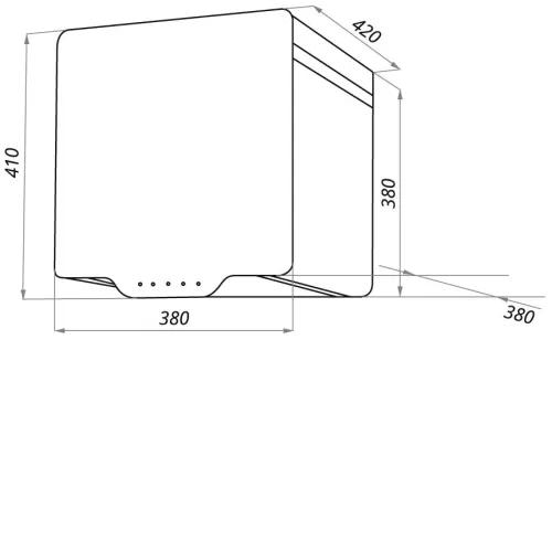 Вытяжка MAUNFELD box quadro 40 green