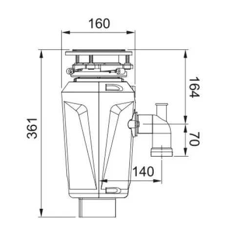 Измельчитель пищевых отходов FRANKE SLIM 50 (134.0715.098)