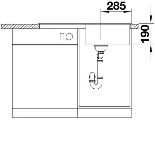 Кухонная мойка BLANCO ZIA 5 S Silgranit PuraDur 520511 антрацит