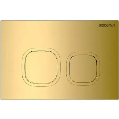 Комплект GROSSMAN инсталляция 900.K31.01.000 + клавиша смыва 700.K31.02.300.300 золото глянцевый + унитаз GR-4477SQ