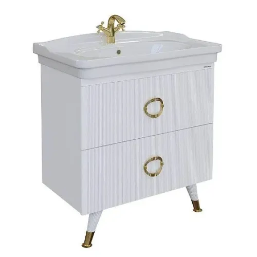 Тумба напольная GROSSMAN АТРИО 85 см белый глянец 108016