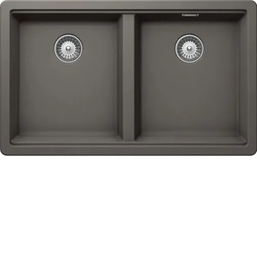 Кухонная мойка SCHOCK Greenwich 80-2 Cristadur серебристый камень
