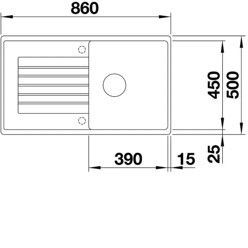 Кухонная мойка BLANCO ZIA 5 S Silgranit PuraDur 520511 антрацит