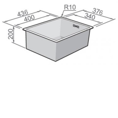 Кухонная мойка RODI Box line 34 under