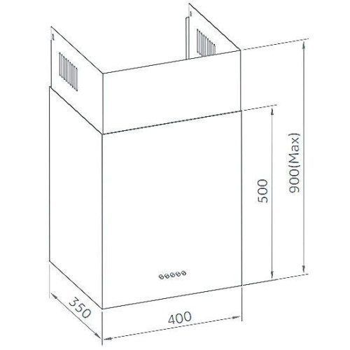 Вытяжка WEISSGAUFF Box 40 PB Inox
