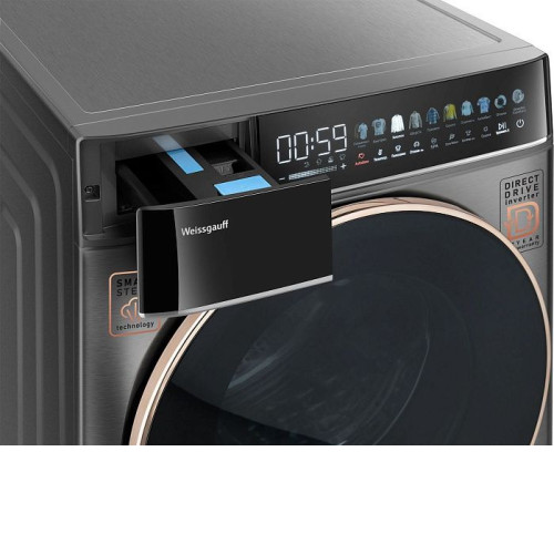 Стиральная машина WEISSGAUFF WMD 58411 Direct Drive Inverter Premium Steam Grey