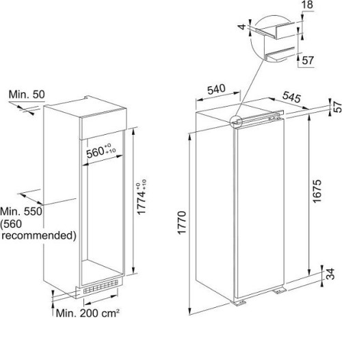 Морозильная камера FRANKE FSDF 330 NF NE E (118.0696.720)