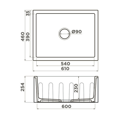 Кухонная мойка OMOIKIRI Mikura 61-WH Glossy (4993257)