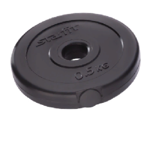 Диск пластиковый Starfit BB-203 0,5 кг d=26 мм черный
