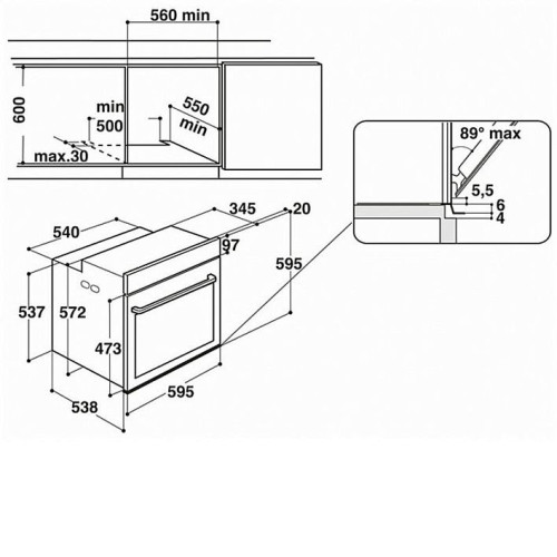 Духовой шкаф WHIRLPOOL AKZ9 6230 IX