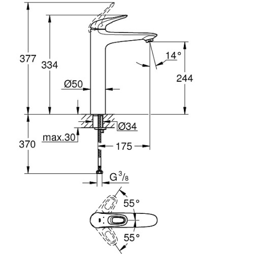 Смеситель GROHE Eurostyle 2015 23570003