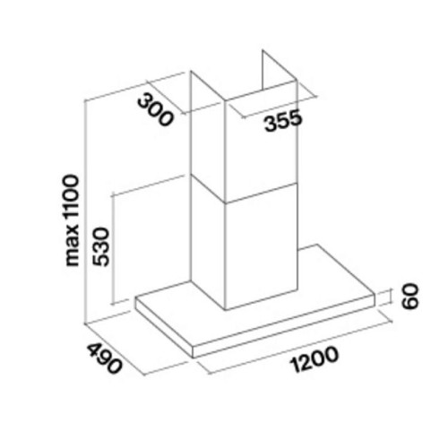 Вытяжка FALMEC PLANE NRS 120 PLUS (CPLN20.E24P2#EUI490F)