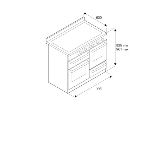 Варочный центр BERTAZZONI PRO106L3EXT