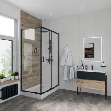 Душевое ограждение NIAGARA NG-6812-08 BLACK Душевое ограждение NIAGARA NG-6812-08 BLACK