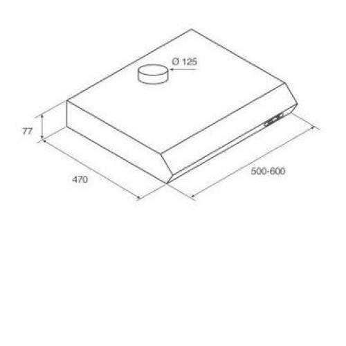 Вытяжка JET AIR LIGHT WH/F/50 (PRF0094427B)