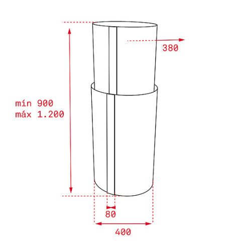 Вытяжка TEKA CC 485 BLACK-SS (40480330)
