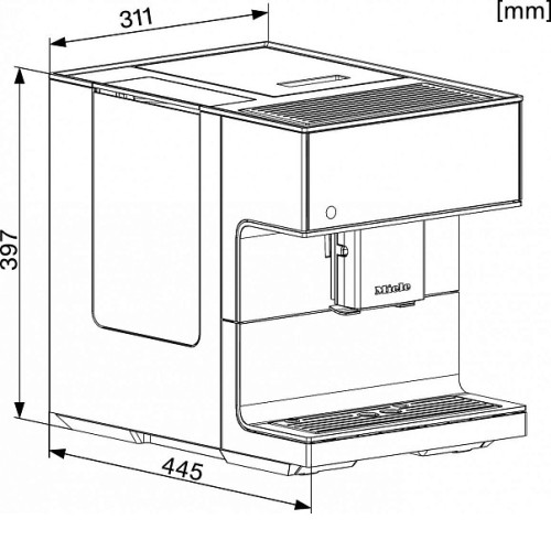 Кофемашина MIELE CM7500 OBSW черный обсидиан