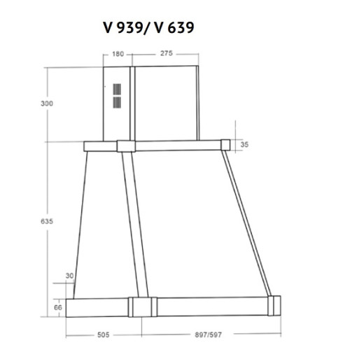 Вытяжка KUPPERSBERG V 939 ANT Silver