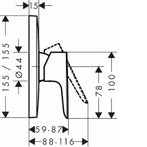 Смеситель HANSGROHE Talis E 71765000 хром