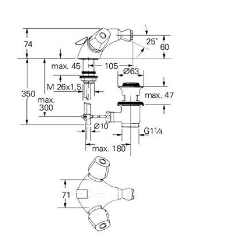Смеситель GROHE Florida 24610000