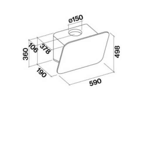 Вытяжка FALMEC Tab White 60 CTCN60.E0P2#ZZZB491F
