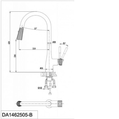 Смеситель D&K Rhein Schiller DA1462505B