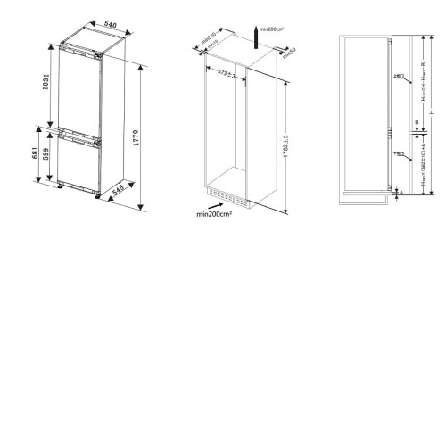 Холодильник ASCOLI ADRFW241WEBI
