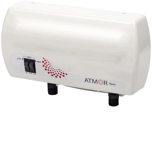 Проточный водонагреватель ATMOR basic 5 квт кран