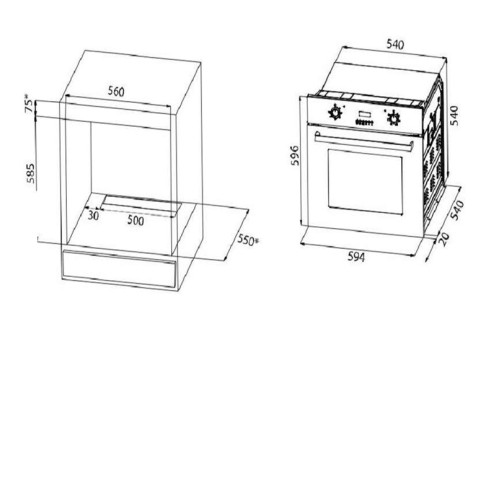 Духовой шкаф Maunfeld CEOD 656 B