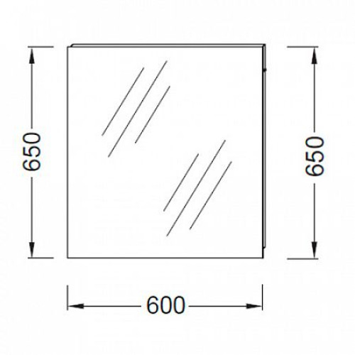 Зеркало JACOB DELAFON Ola EB1080-RU 60х65 см