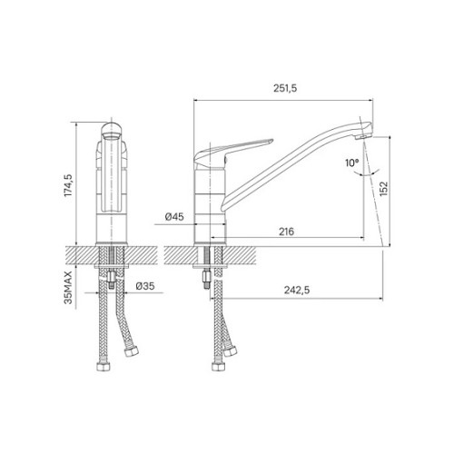 Смеситель IDDIS Male MALBN00i05