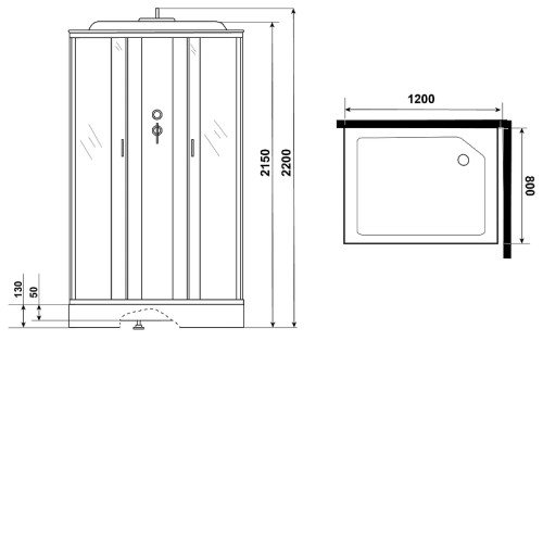Душевая кабина NIAGARA NG-43285-14QP
